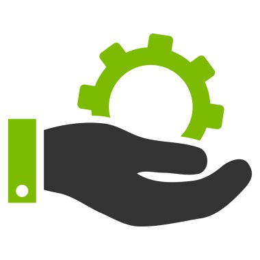 Hizmet düz vektör simgesi