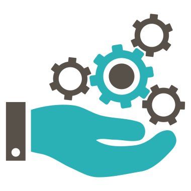 Mekanik Servisi düz vektör simgesi