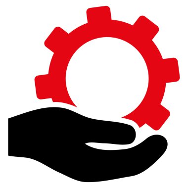 Hizmet düz vektör simgesi