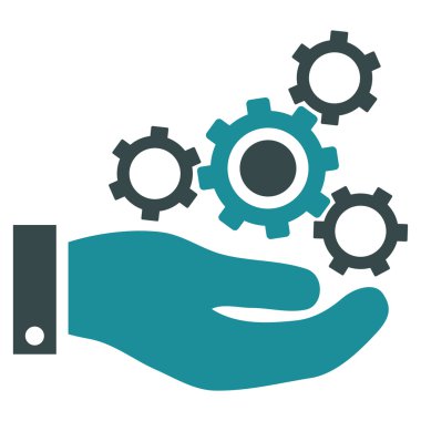 Mekanik Servisi düz vektör simgesi