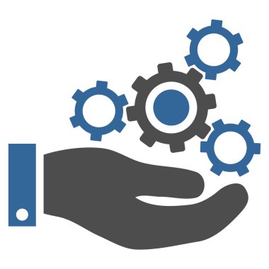 Mekanik Servisi düz vektör simgesi