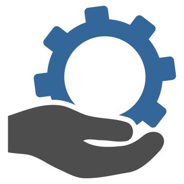 Hizmet düz vektör simgesi