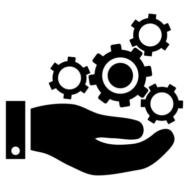 Mekanik Servisi düz vektör simgesi