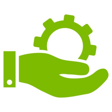 Hizmet düz vektör simgesi