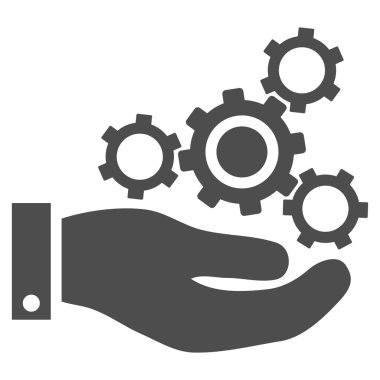 Mekanik Servisi düz vektör simgesi