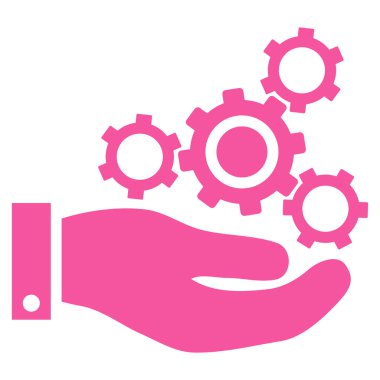 Mekanik Servisi düz vektör simgesi