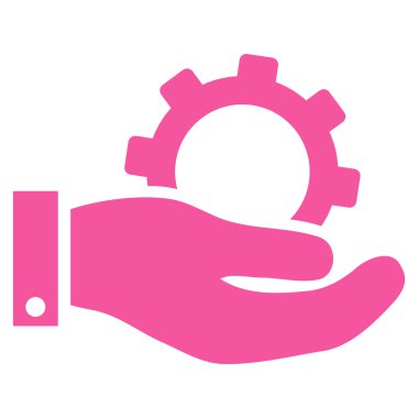 Hizmet düz vektör simgesi