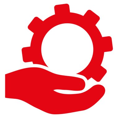 Hizmet düz vektör simgesi