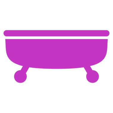 Küvet düz vektör simgesi