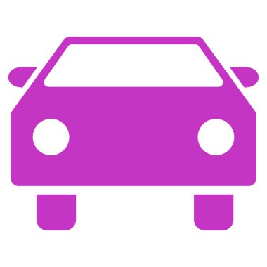 Araba düz vektör simgesi