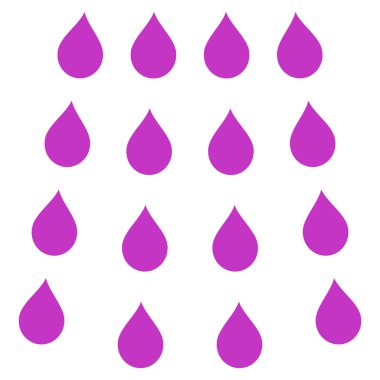 Damla düz vektör simgesi