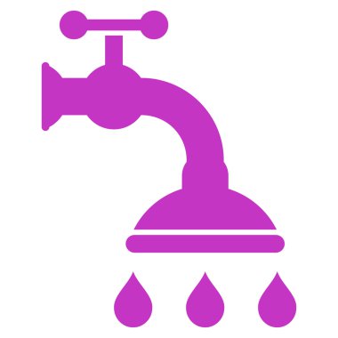 duş tap düz vektör sembolü