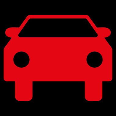 Araba düz vektör simgesi