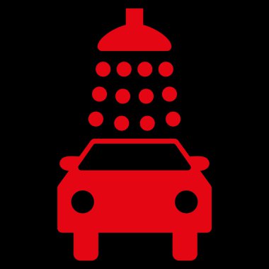 Oto yıkama düz vektör simgesi