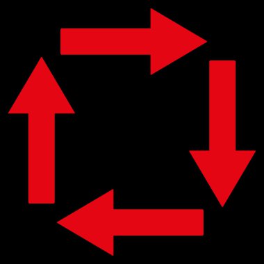 Circulation Arrows Flat Vector Symbol