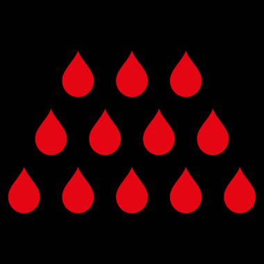 Damla düz vektör simgesi