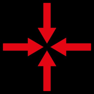 Etkisi oklar düz vektör simgesi