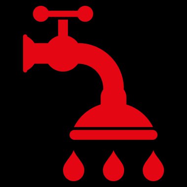 duş tap düz vektör sembolü