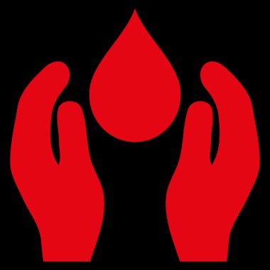 Su bakımı düz vektör simgesi