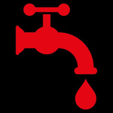 Water Tap Flat Vector Symbol