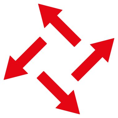 Vektör simge santrifüj oklar düz