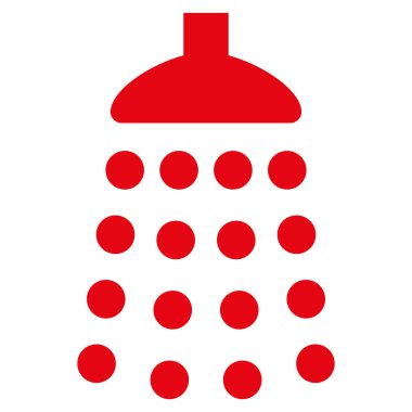 Duş düz vektör simgesi