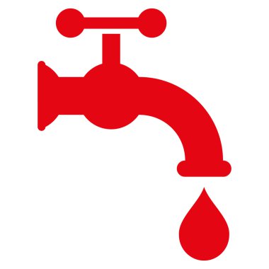 Water Tap Flat Vector Symbol