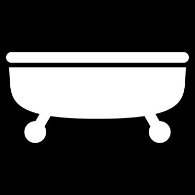 Küvet düz vektör simgesi