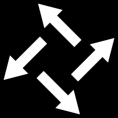 Vektör simge santrifüj oklar düz