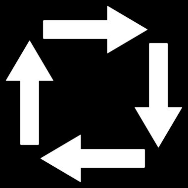 Circulation Arrows Flat Vector Symbol