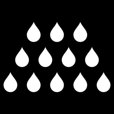 Damla düz vektör simgesi