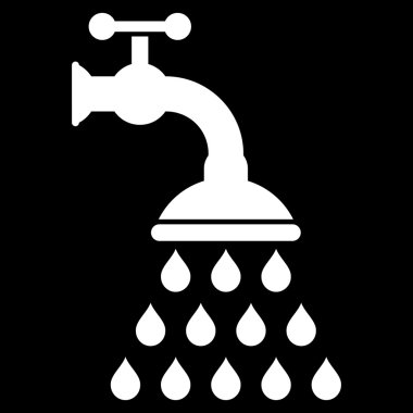 duş tap düz vektör sembolü