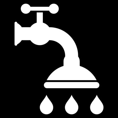 duş tap düz vektör sembolü