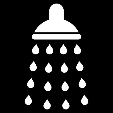 Duş düz vektör simgesi