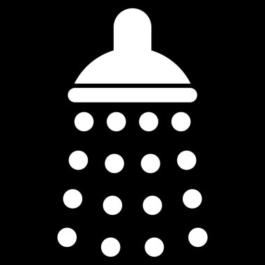 Duş düz vektör simgesi