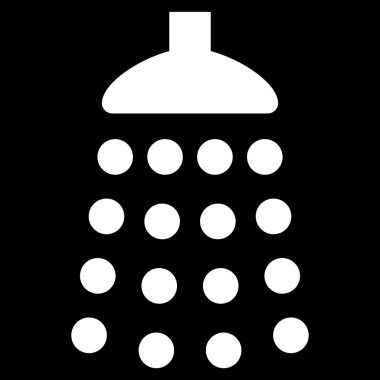 Duş düz vektör simgesi