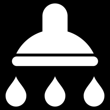 Duş düz vektör simgesi