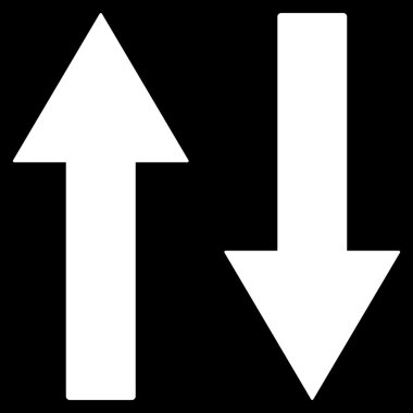 Vertical Flip Arrows Flat Vector Symbol