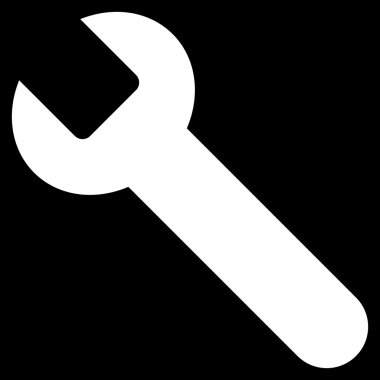 Wrench Flat Vector Symbol