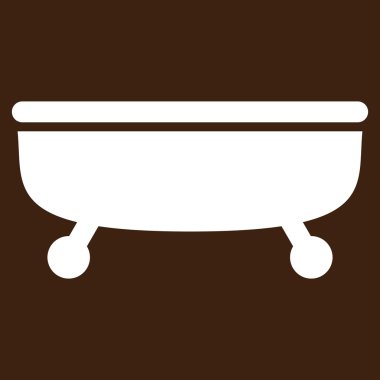 Küvet düz vektör simgesi