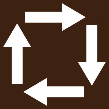 Circulation Arrows Flat Vector Symbol