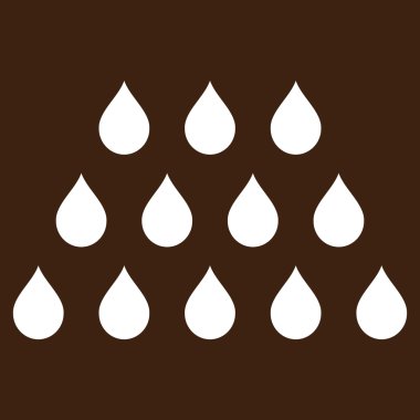 Damla düz vektör simgesi