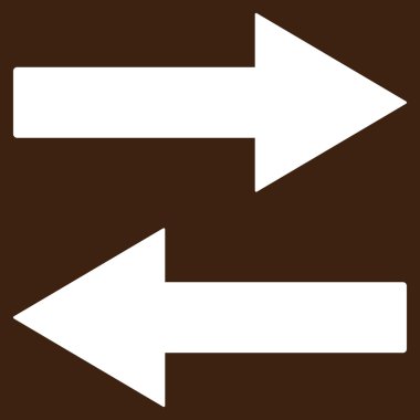 Horizontal Flip Arrows Flat Vector Symbol