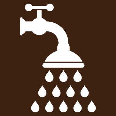 duş tap düz vektör sembolü