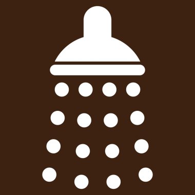 Duş düz vektör simgesi