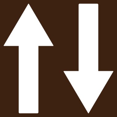 Vertical Flip Arrows Flat Vector Symbol