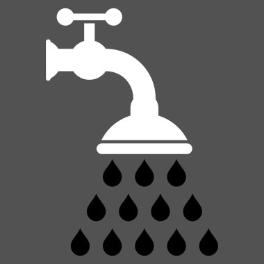 duş tap düz vektör sembolü