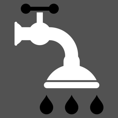 duş tap düz vektör sembolü