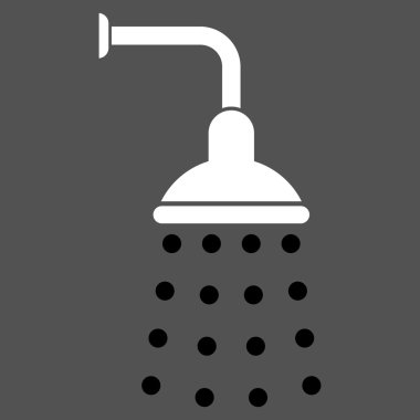 Duş düz vektör simgesi