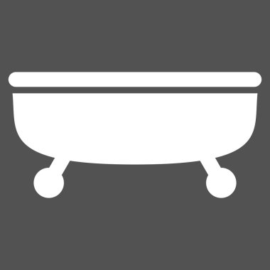 Küvet düz vektör simgesi